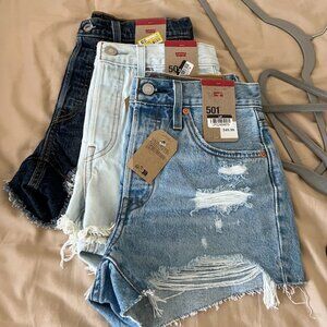 NWT Levis 501 shorts bundle size 25